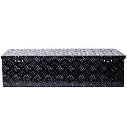 US Local 39inch Aluminum Tool Box,heavy Duty Truck Bed Tool Box,outdoor Trailer Pickup Storage Tool Box,RV Storage Organizer,underbody Box W Lock Keys,black 39x13x10inch