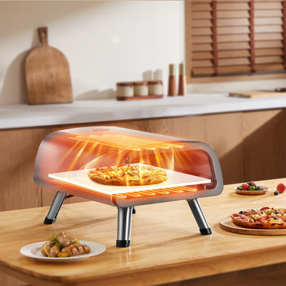 US Local Electric Pizza Oven Countertop Pizza Maker For 12" Pizza Indoor & Outdoor
