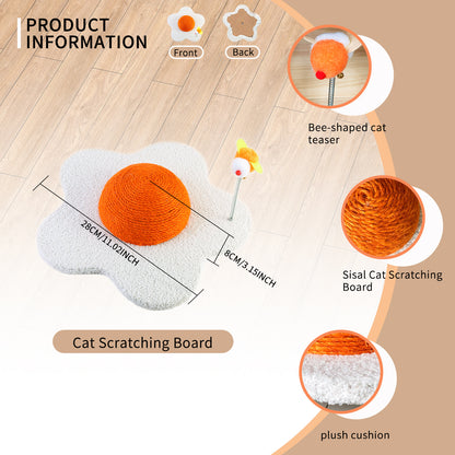 US Local Three-in-one Cat Scratcher, Space-saving Design, Durable Material, Comfortable Claw Grinding Experience, Multi-functional Integration To Meet The Daily Needs Of Cats