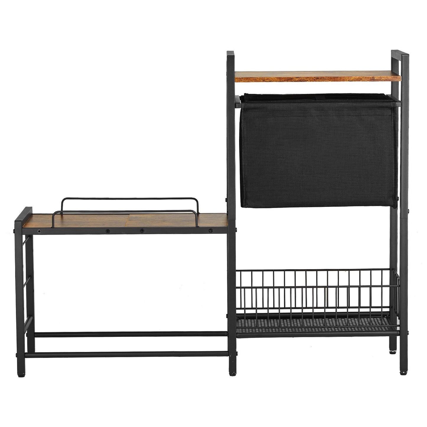 US Local Pet Feeding Station With Storage Dog Food & Toy Organizer Raised Dog Bowls