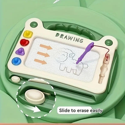 US Local One-piece Green Magnetic Drawing Board - Dust-free, Re-erasable, Clear Strokes, Easy To Clean, An Educational Toy For Babies, Fun Drawing To Cultivate Creativity.