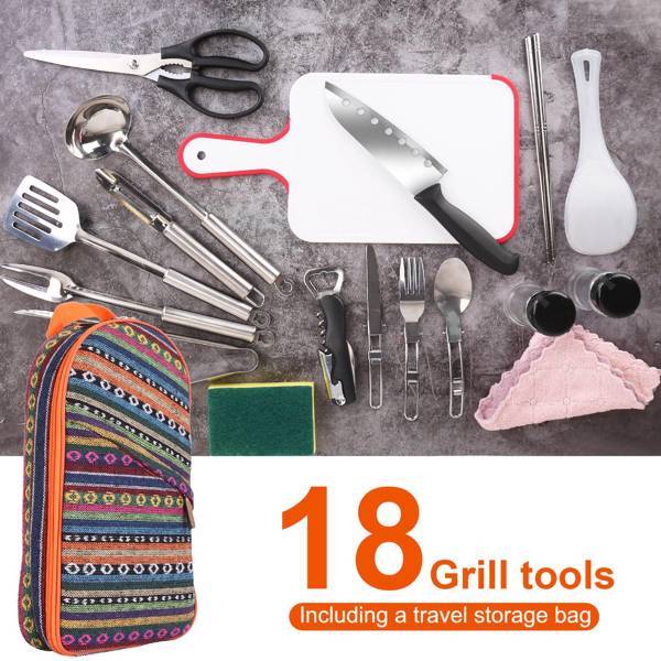 US Local 19 Camping Cookware Sets