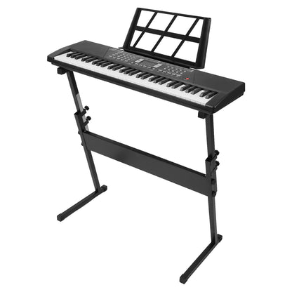 US Local 3 Types Options -- 1Pc 61 Keys Digital Music Keyboard Electric Piano Electronic Musical Instrument Kids Learning Keyboard With Microphone Stand For 3-12 Year Old Kids Girls Boys