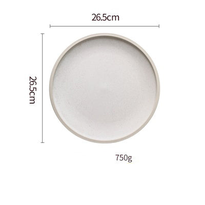 US Local Pure Color Matte Ceramic Plate