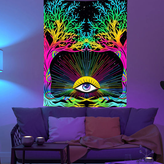 Thrilling Tapestry Fluorescent Luminous Psychedelic
