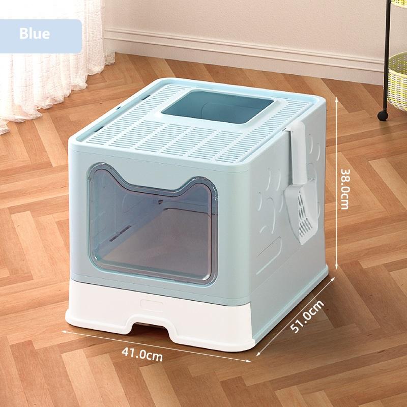 US Local Cat Litter Box Front Entry Enclosed Extra Large Litter Box With Litter Catching Lid And Scoop For Big Cats Kitty