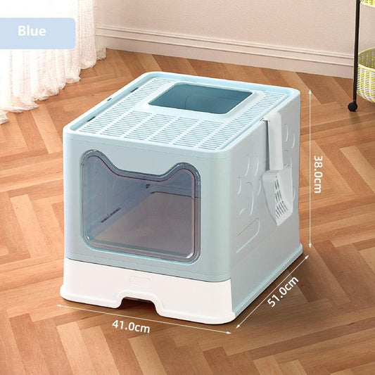 US Local Cat Litter Box Front Entry Enclosed Extra Large Litter Box With Litter Catching Lid And Scoop For Big Cats Kitty