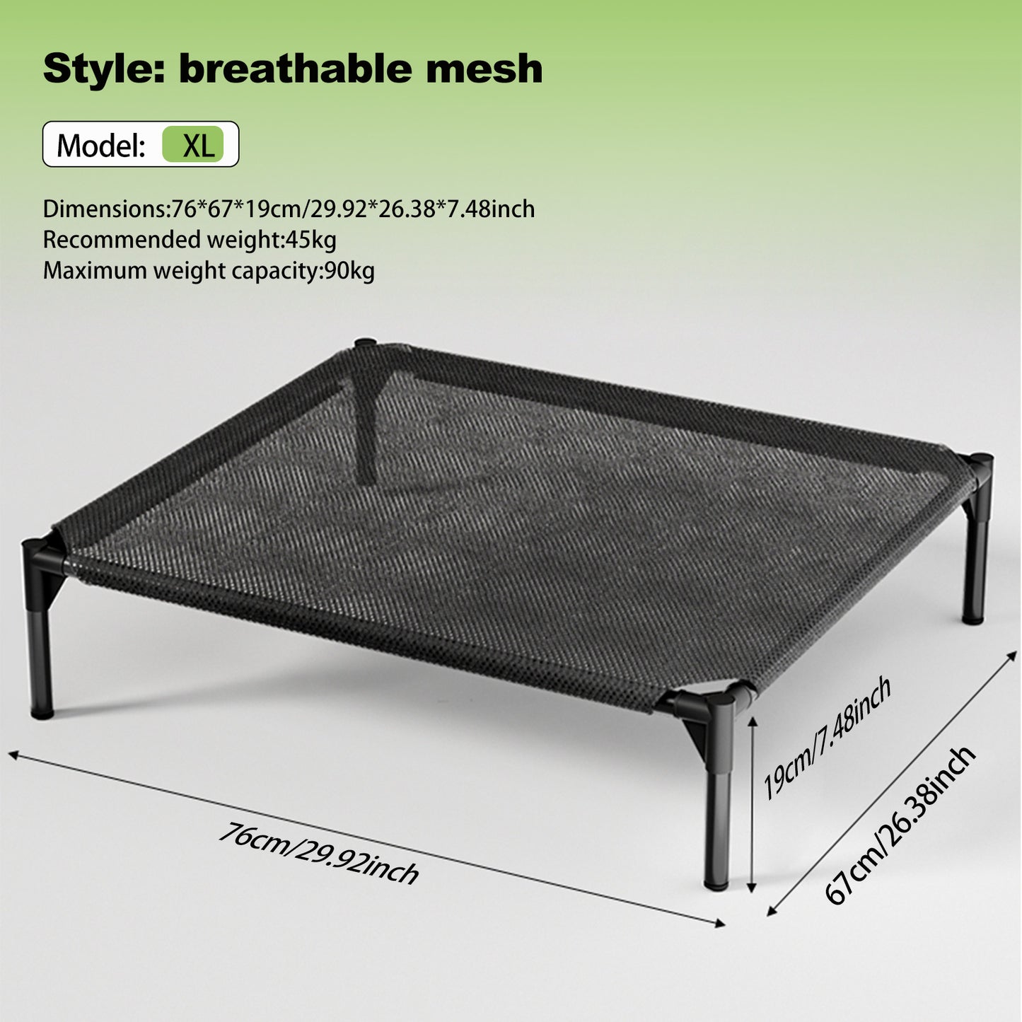 US Local Bi-material Pet Bed Is Of Your Choice,The Detachable Design Of The Oxford Cloth And Breathable Mesh Pet Bed Combines The Characteristics Of Breathable, Waterproof And Odorless To Create A Comforta