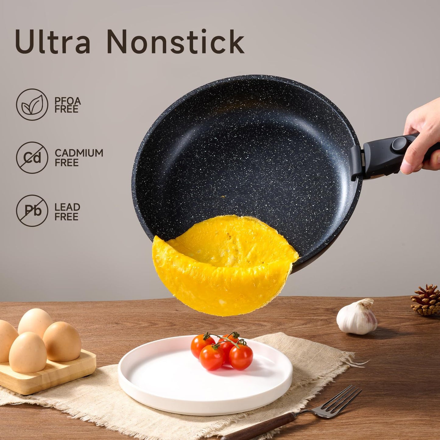 Six-piece Detachable Handle Pot Set