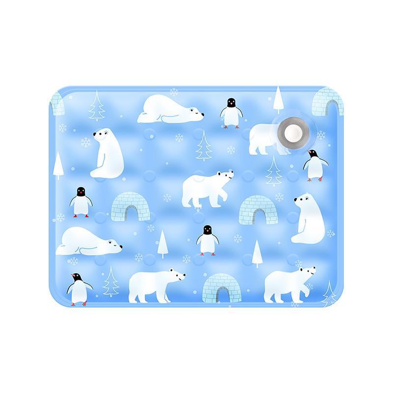 US Local Pet Summer Cooling Pad, Ice Bear Shape, Suitable For Cats And Dogs, Washable And Portable Cooling Pad