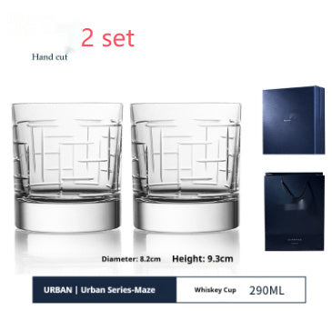 Handmade Whiskey Shot Glass Imported Liquor Glass Set Gift Box