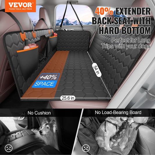 US Local VEVOR 54 X 25.6 In Dog Car Seat Cover For Back Seat Waterproof 600D For Cars