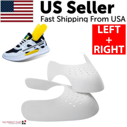 US Local Pair Sneaker Shoe Anti Crease Protector Decreaser Toe Force Creasing Shoes Cover