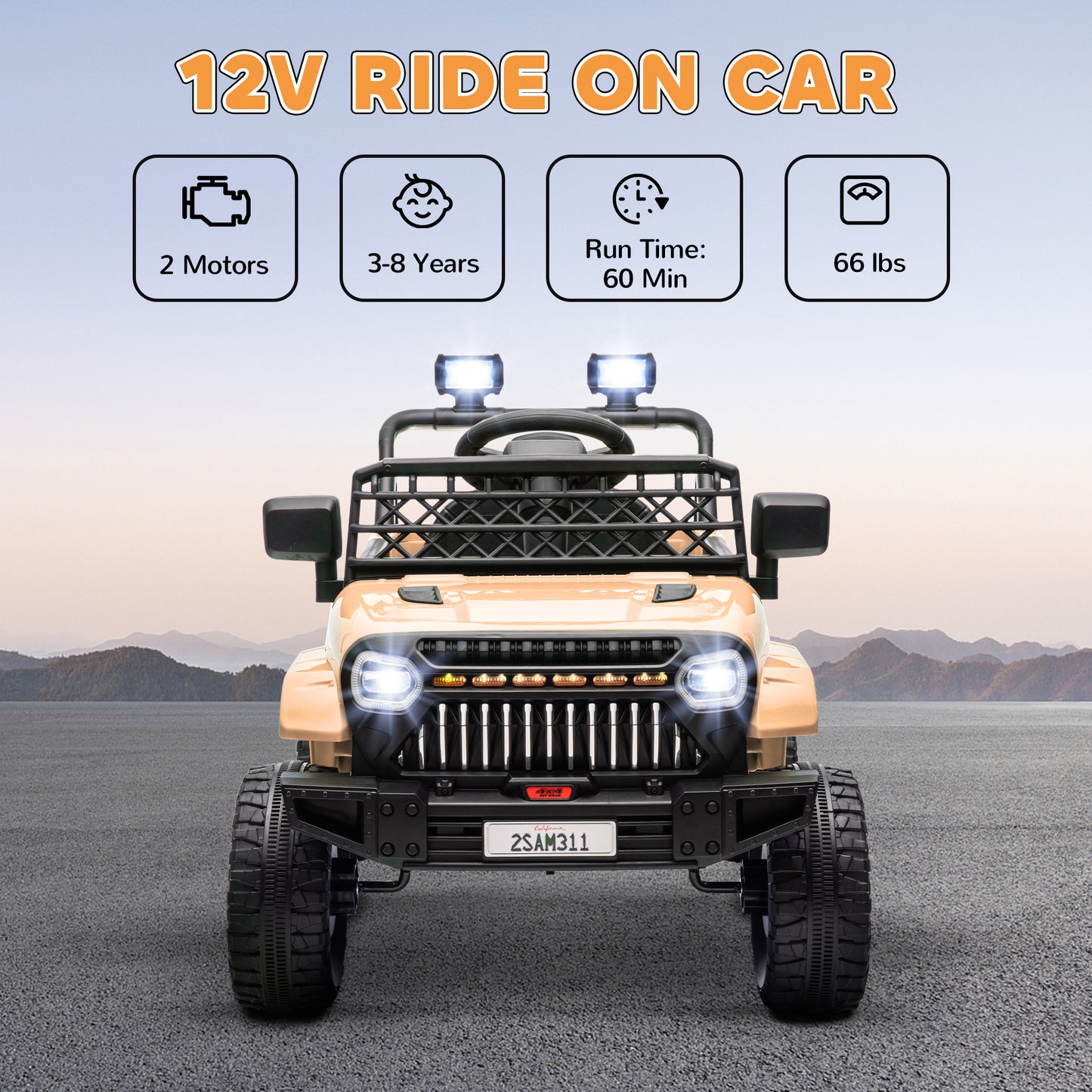 US Local 12V Battery Powered Ride On Truck