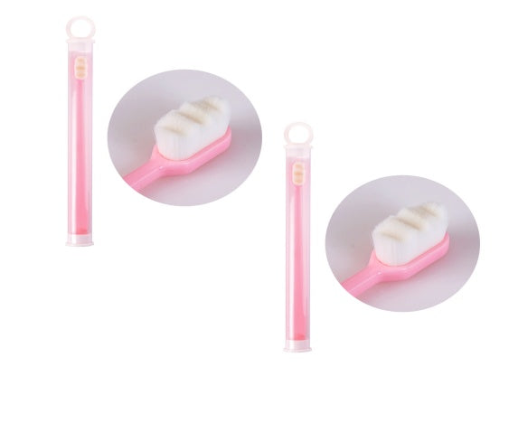 USA Local Ultra-fine Toothbrush Super Soft Bristle Deep Cleaning Brush Portable For Oral Care Tools Teeth Care Oral Cleaning Travel