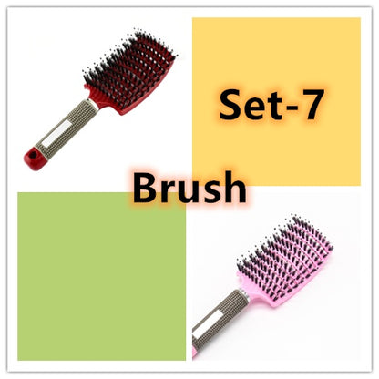 US Local Hairbrush Anti Klit Brushy Haarborstel Women Detangler Hair Brush Bristle Nylon Scalp Massage  Teaser Hair Brush Comb