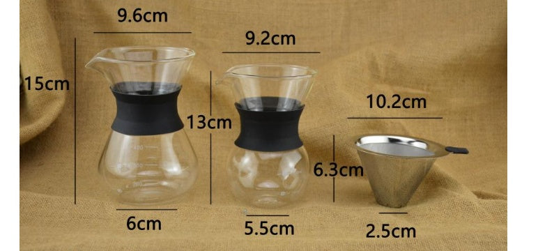 One-piece coffee drip pot