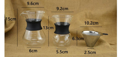 One-piece coffee drip pot
