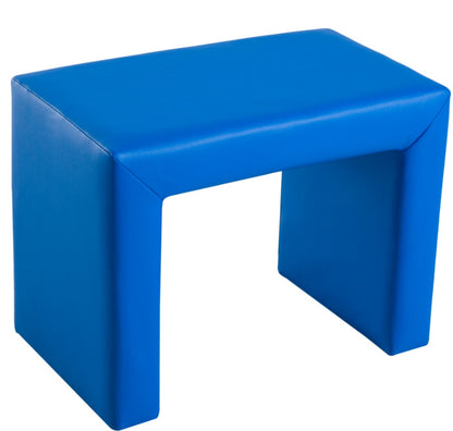 US Local Blue 2-in-1 Kids Sofa And Table Chair Set Convertible Toddler Lounge Multifunctional Armrest Chair For Play