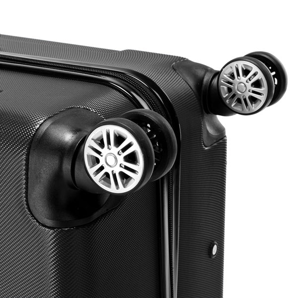 US Local 3-in-1 ABS Trolley Case 20 Inches-24 Inches-28 Inches Black