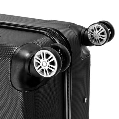 US Local 3-in-1 ABS Trolley Case 20 Inches-24 Inches-28 Inches Black