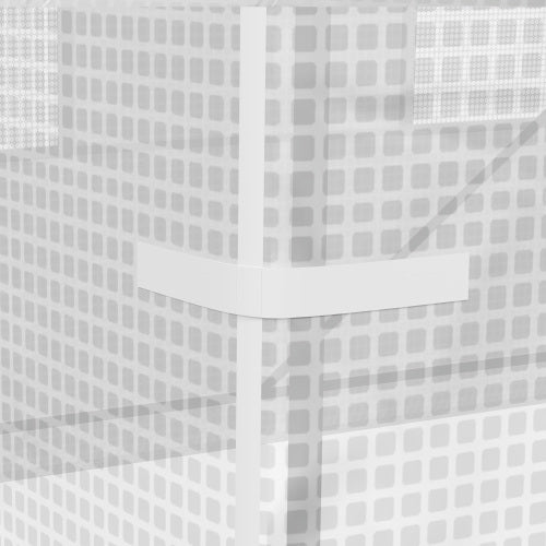 UK Local Outsunny 245 X 200cm Polytunnel Greenhouse - White