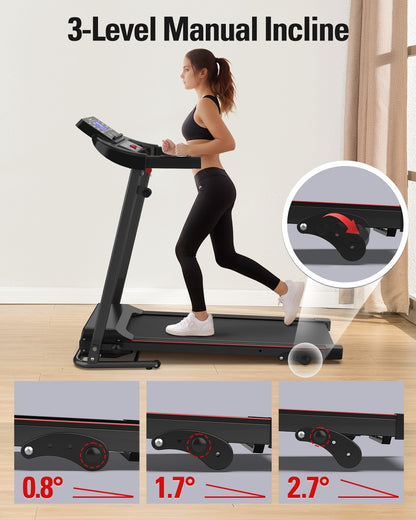 US Local Foldable Treadmill Fitness Walking Machine
