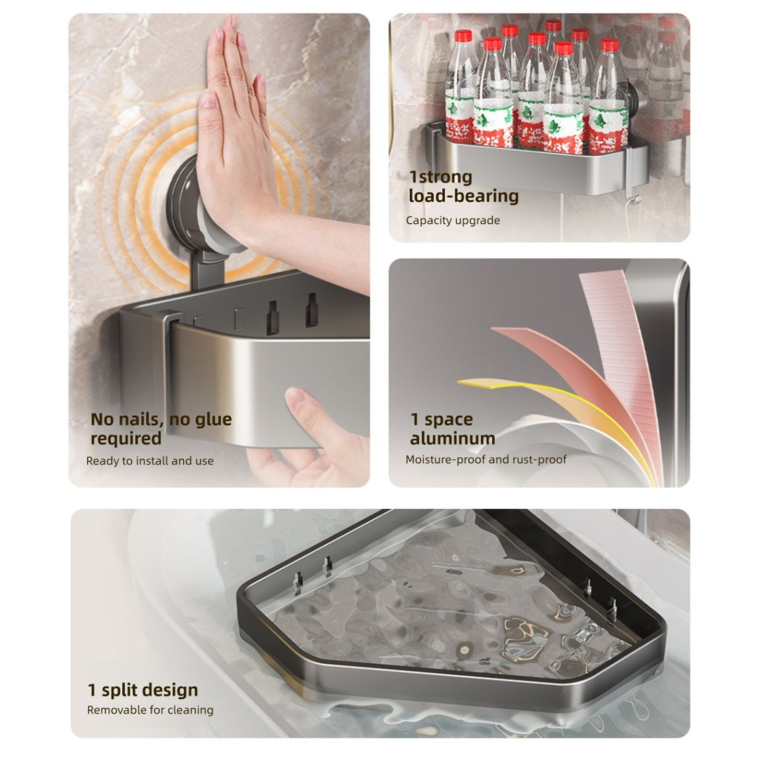 US Local Suction Cup Bathroom Corner Bracket