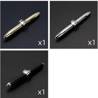 Multifunctional decompression finger gyro student ballpoint pen