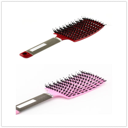 US Local Hairbrush Anti Klit Brushy Haarborstel Women Detangler Hair Brush Bristle Nylon Scalp Massage  Teaser Hair Brush Comb