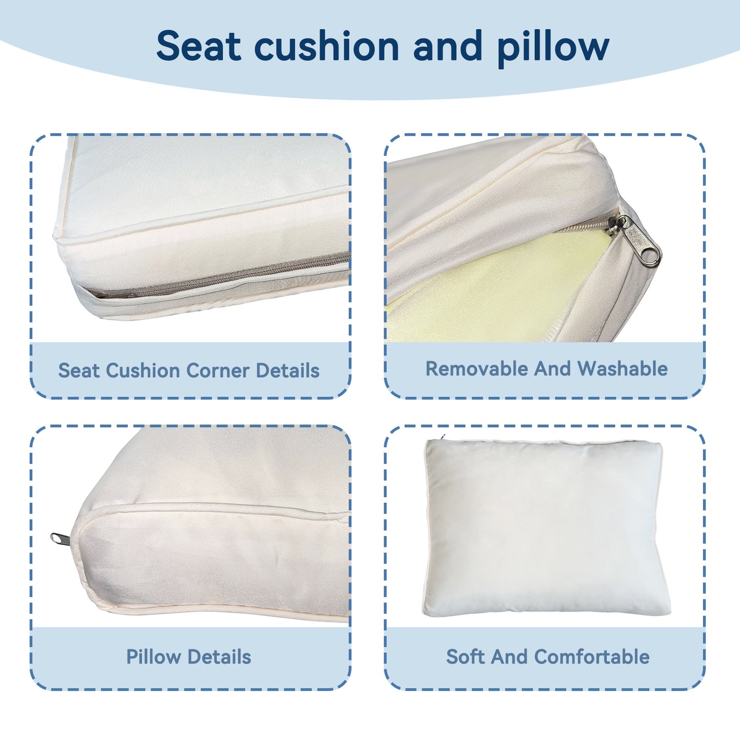 US Local Seven-Piece Sofa Set Table With Sofa Chair Black PE Rattan Outdoor New Design Furniture 7-JH002 Box 3-1-2-3 With White Color Cushion