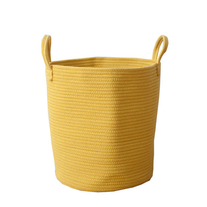 US Local Large Woven Storage Basket With Sturdy Handle Holder