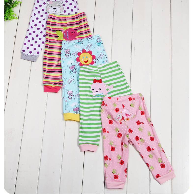 US Local Cartoon print children's leggings 5 pieces