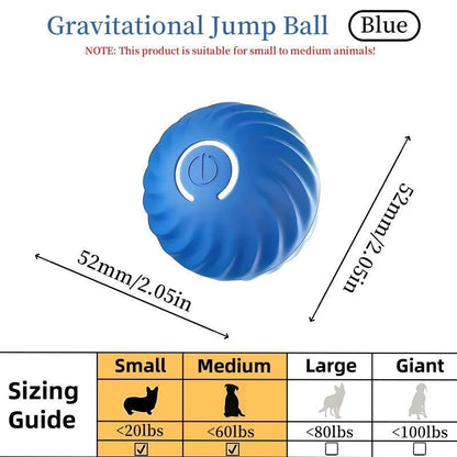 US Local Blue And Orange Pet Bouncing Ball Fun Pet Bouncing Ball For Cats And Dogs