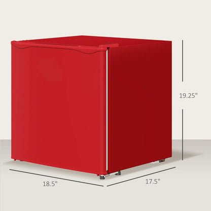 US Local 1.1 Cu.Ft Countertop Mini Freezer, Compact Upright Freezer With Removable Shelves, Red