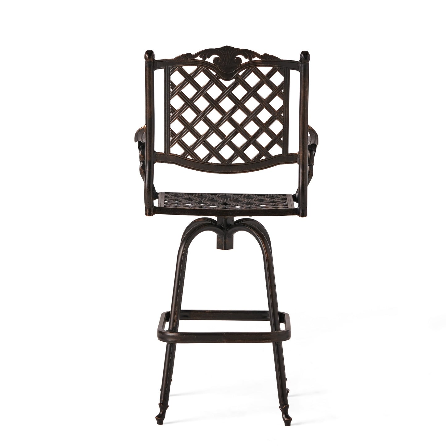 US Local CAST ALUMINUM BAR STOOL