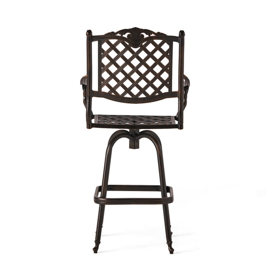 US Local CAST ALUMINUM BAR STOOL