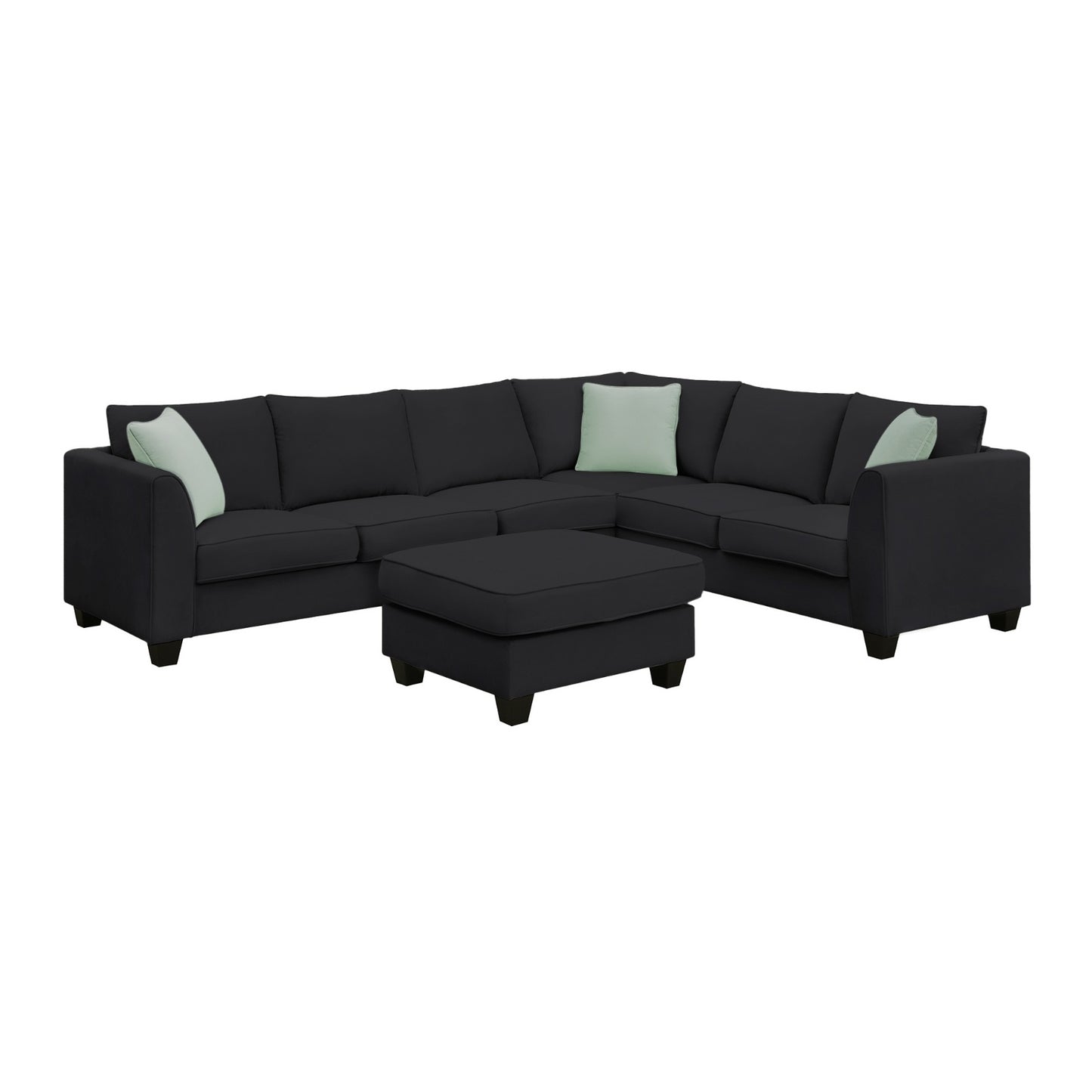 US Local 112 87 Sectional Sofa Couches, 7 Seats Modular Living Room Sets