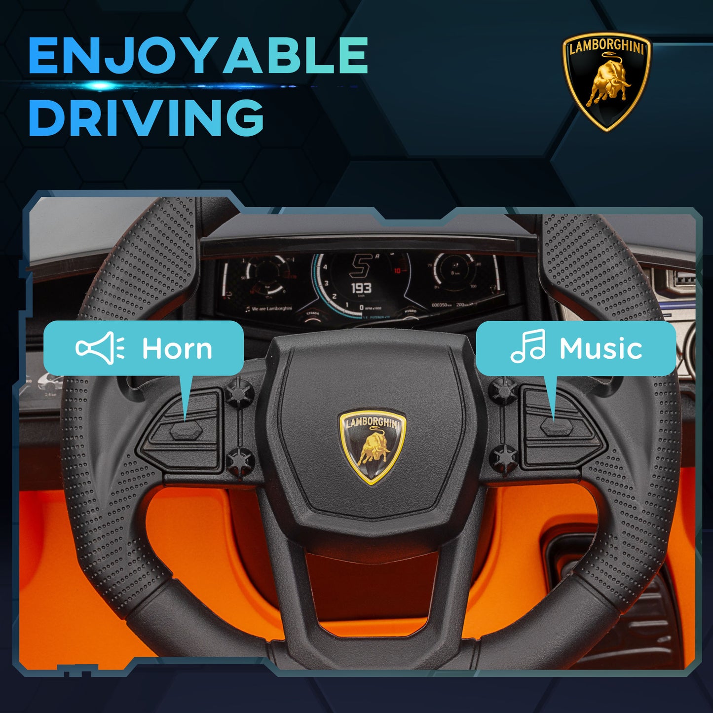 US Local Lamborghini Revuelto Licensed 12V Kids Ride on Car Electric Car w/ Hydraulic Doors