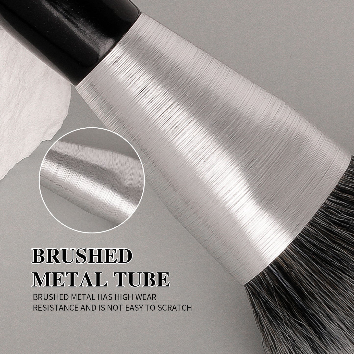 US Local Beili Christmas Gift Makeup Brush Set Of 10, Kabuki Brushes With Synthetic Hair For Foundation, Concealer, And Eyeshadow.