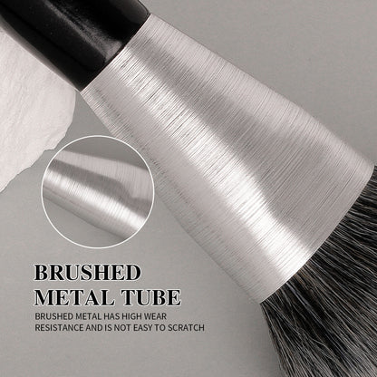 US Local Beili Christmas Gift Makeup Brush Set Of 10, Kabuki Brushes With Synthetic Hair For Foundation, Concealer, And Eyeshadow.