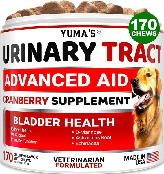 US Local Dog UTI Treatment 170 Treats Cranberry Supplement For Dogs Bladder Control For Dogs