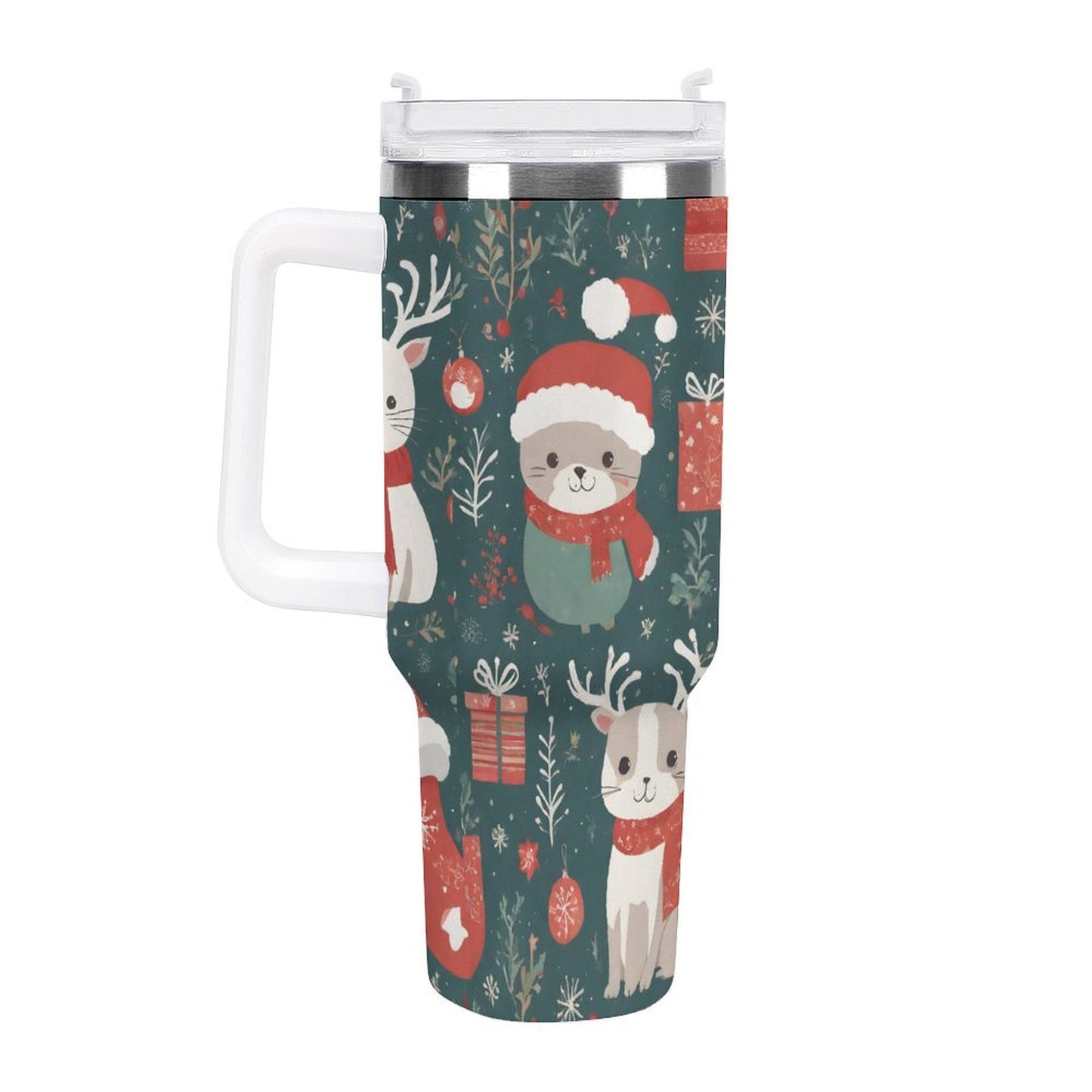 PHDT00341 POD US Local Tumbler 40 oz Large Capacity Car Cup Christmas, Animals