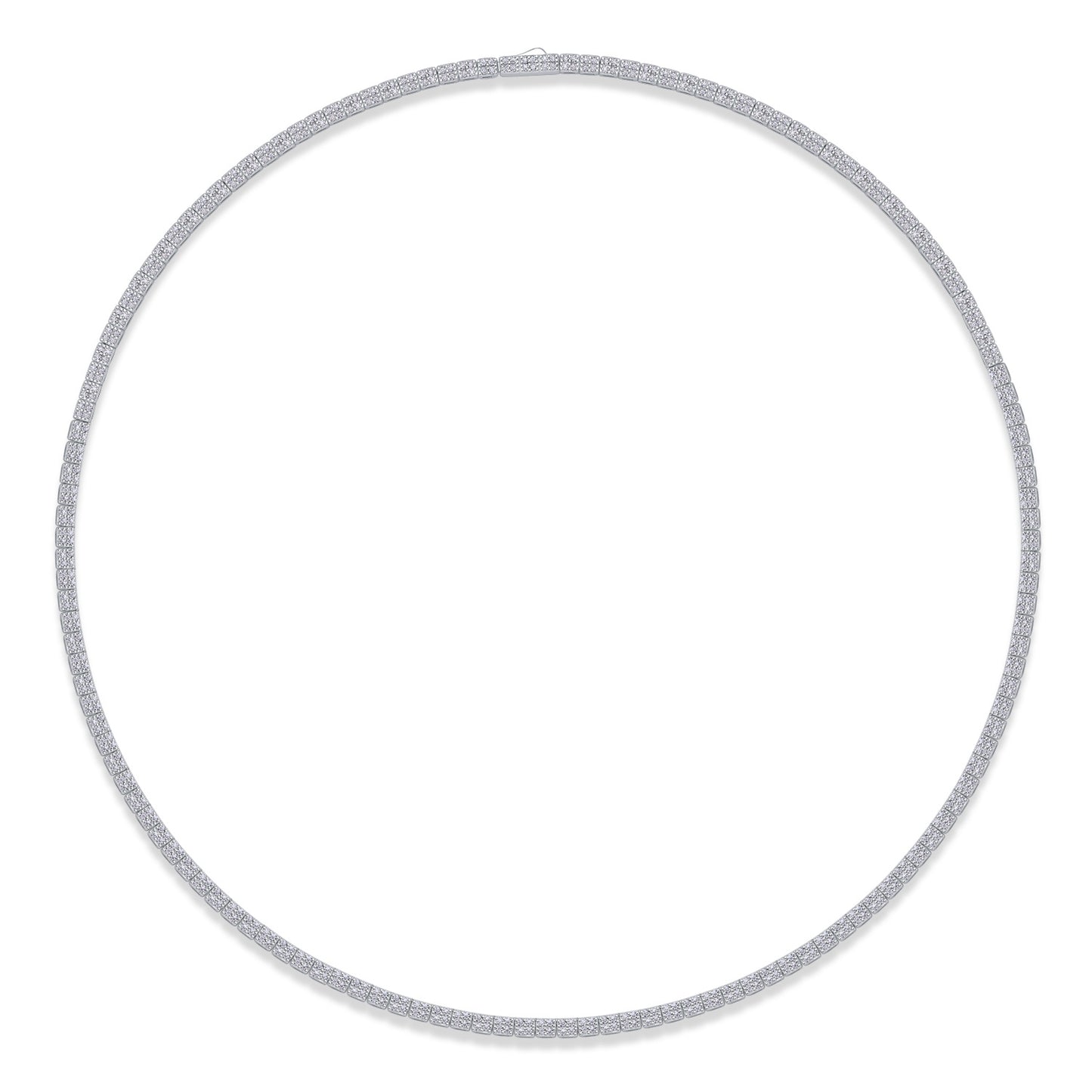 Winter Lake Luxury Fashion Set Mosan Diamond S925 Silver Necklace Rivaling Natural Diamonds