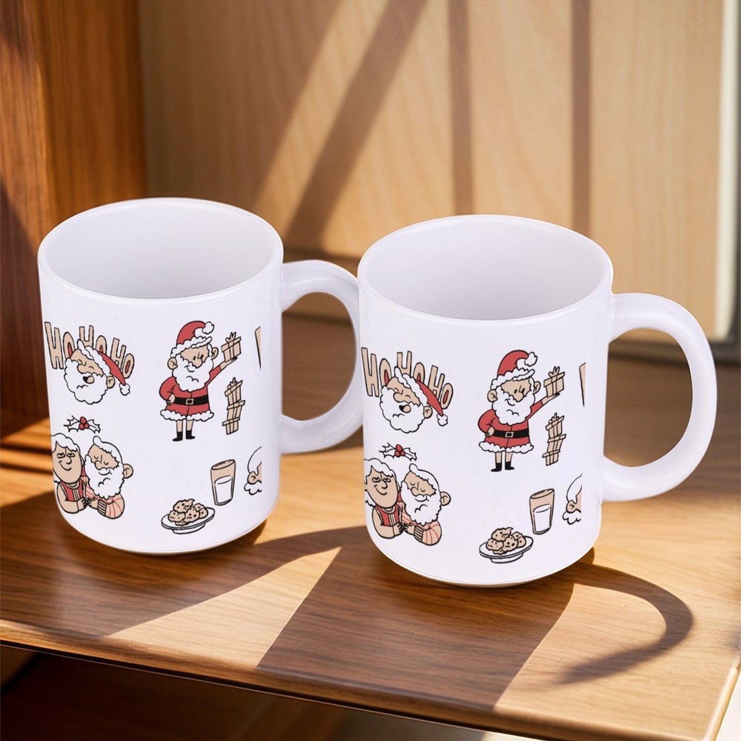 POD US Local White mug with full print, Christmas, Santa 0038