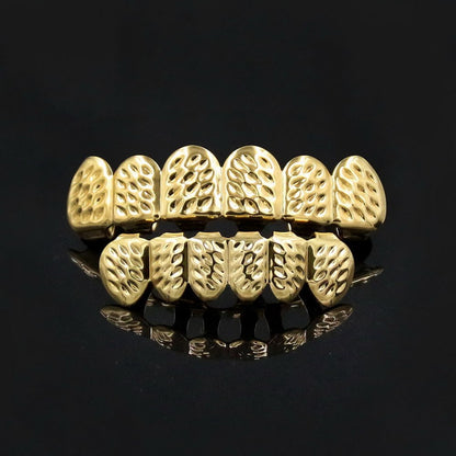 US Local Halloween Prom Gold Braces Spike Dress Up