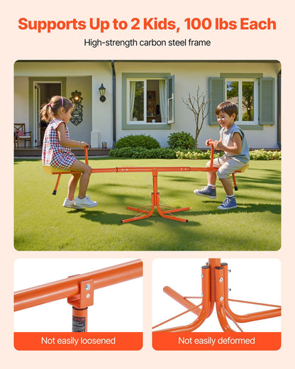 US Local Kids Seesaw 100 Lbs Capacity Swiveling 360 Degrees Rotating Teeter Totter