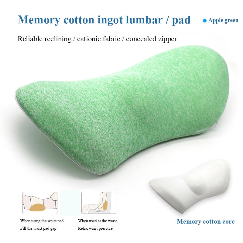 USA Local Lumbar Support Pillow For Side Sleepers Pregnancy Relieve Hip Coccyx Sciatica Pain Machine Chair Back Cushion Waist Car Seat