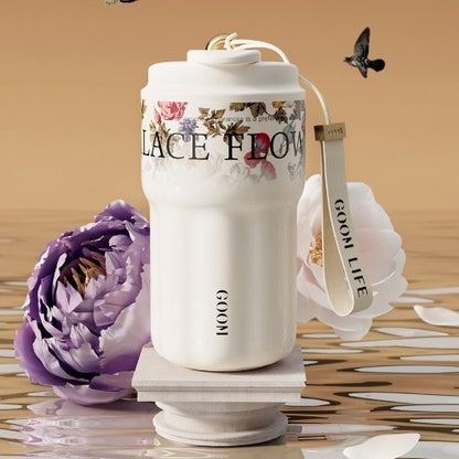 Vacuum Cup Large Capacity Straw Coffee Portable Cup