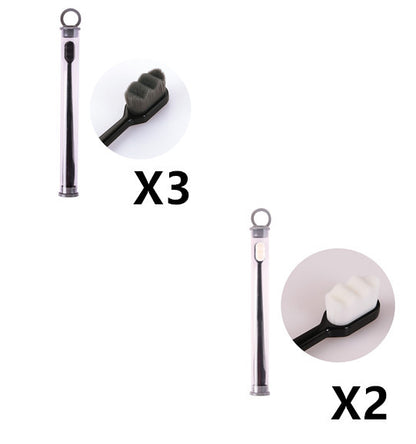 US Local Ultra-fine Toothbrush Super Soft Bristle Deep Cleaning Brush Portable For Oral Care Tools Teeth Care Oral Cleaning Travel